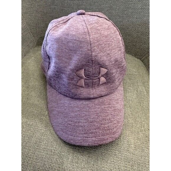 Under Armour Womens Hat Heathered Purple Mauve lavender UA Free Fit Adjustable - Picture 7 of 7